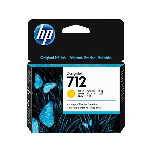 TINTEIRO HP 712 AMARELO (29ML) ORIGINAL