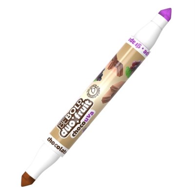 MARCADOR FLUORESCENTE PONTA DUPLA NEWPEN BEBOLD - PERFUMADO CHOCOLATE E UVA