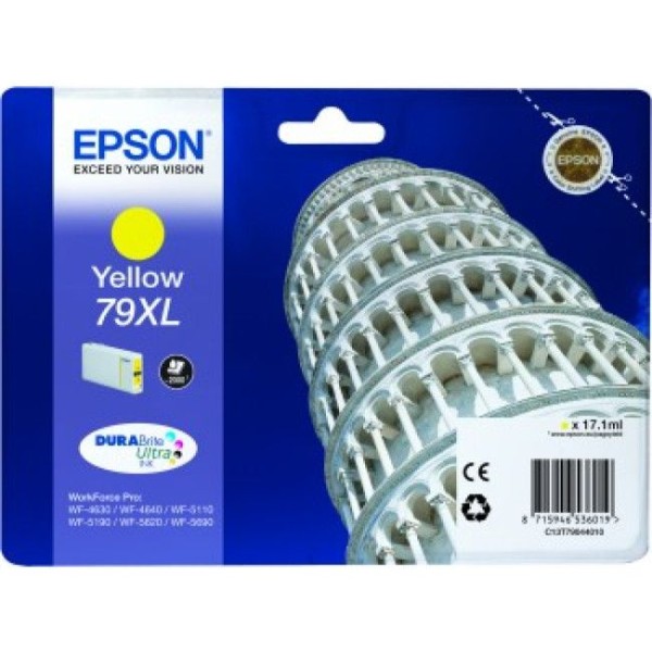 TINTEIRO EPSON T7904 79XL AMARELO ORIGINAL