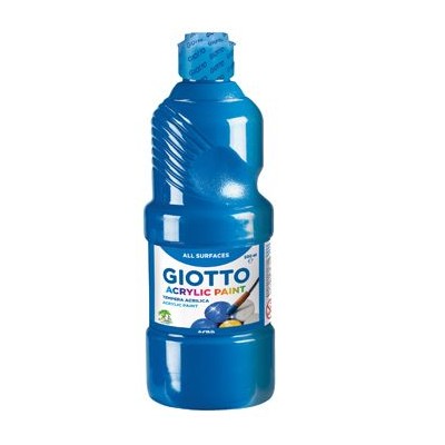 FRASCO TINTA ACRILICA GIOTTO DECOR 500ML AZUL
