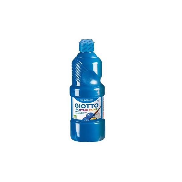 FRASCO TINTA ACRILICA GIOTTO DECOR 500ML AZUL