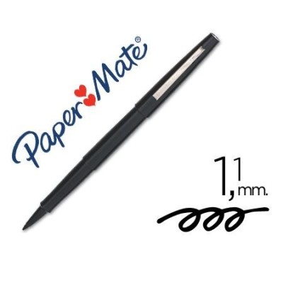 MARCADOR NYLON PAPERMATE FLAIR ORIGINAL "M" PRETO