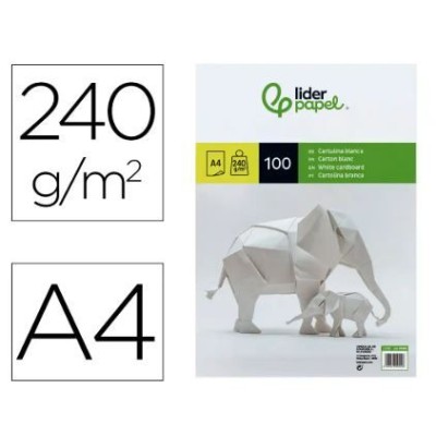 CARTOLINA A4 240GRS 100FLS BRANCO