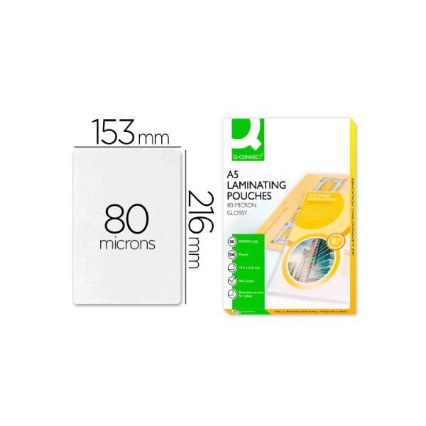 PACK C/ 100 FLS - BOLSA PLASTIFICAR TERMICA A5 80My
