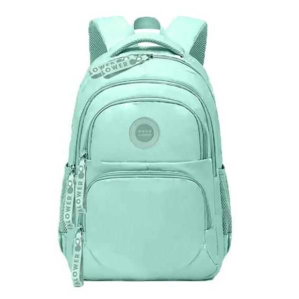 MOCHILA ESCOLAR AMBAR MOONFLOWER CAMPUS MINT 2025