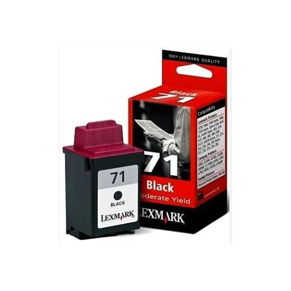 TINTEIRO LEXMARK Nº 71 PRETO ORIGINAL