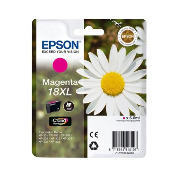 TINTEIRO EPSON 18XL MAGENTA ORIGINAL