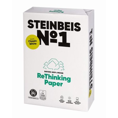 RESMA PAPEL FOTOCOPIA STEINBEIS Nº1  A4 80GR "RECICLADO"