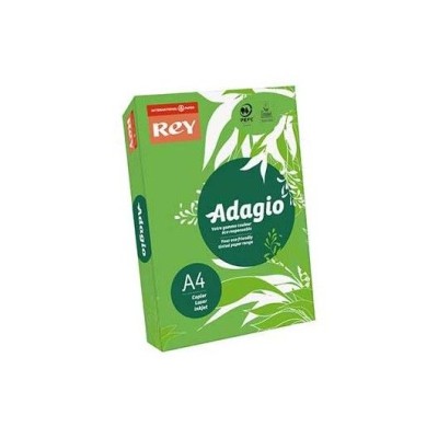 RESMA PAPEL FOTOCOPIA ADAGIO A4 80GR. VERDE INTENSO (52) - PICOTADO