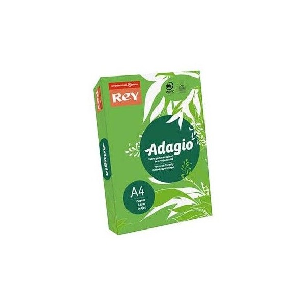 RESMA PAPEL FOTOCOPIA ADAGIO A4 80GR. VERDE INTENSO (52) - PICOTADO