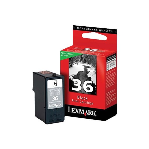 TINTEIRO LEXMARK 36 (18C2130E) PRETO ORIGINAL
