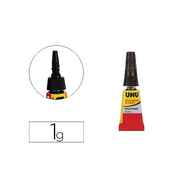 BLISTER SUPER COLA UHU MINI 1gr.