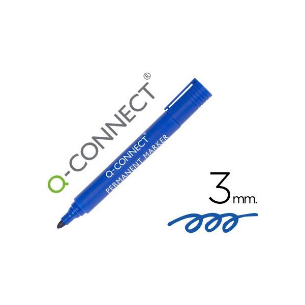 MARCADOR PERMANENTE QC PT-CN 2a3MM AZUL