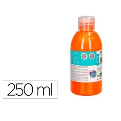 FRASCO TINTA ACRILICA LP 250ML LARANJA