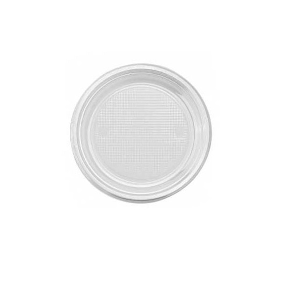 PRATO PLASTICO SOBREMESA 170mm (PACK_50) BRANCO