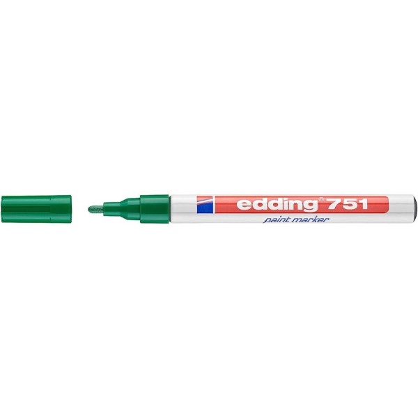 MARCADOR PERMANENTE EDDING 751 PT-CN 1-2MM VERDE