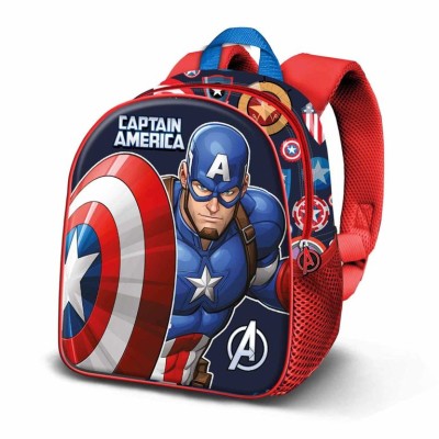 MOCHILA MARVEL CAPITAO AMERICA PATRIOT 3D