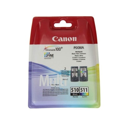 KIT 2x TINTEIROS CANON PG510 + CL511 ORIGINAL