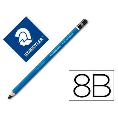 LAPIS CARVAO GRAFITE STAEDTLER MARS LUMOGRAPH 8B