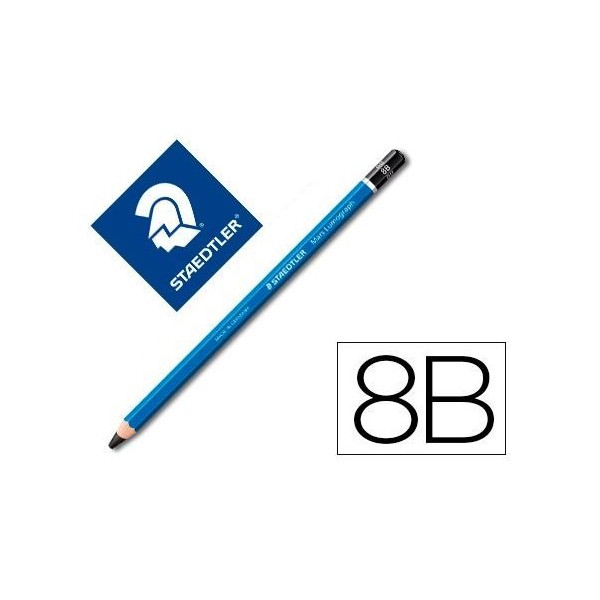 LAPIS CARVAO GRAFITE STAEDTLER MARS LUMOGRAPH 8B