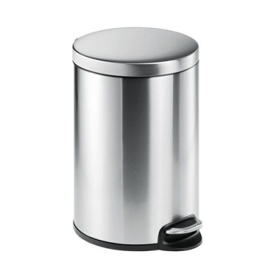 BALDE LIXO REDONDO  C/TAMPA DURABLE 20L INOX