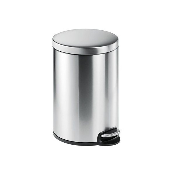BALDE LIXO REDONDO  C/TAMPA DURABLE 20L INOX