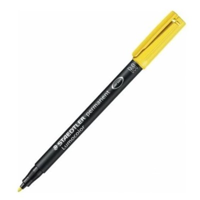 MARCADOR PERMANENTE ACETATO STAEDTLER LUMOCOLOR  1.0MM M AMARELO