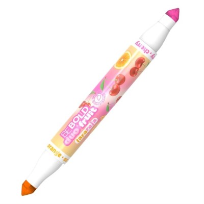 MARCADOR FLUORESCENTE PONTA DUPLA NEWPEN BEBOLD - PERFUMADO LARANJA E CEREJA