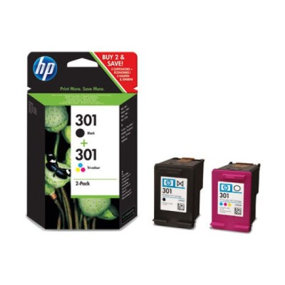 KIT 2x TINTEIROS HP 301XL TRICOLOR ORIGINAL (PACK DUPLO)
