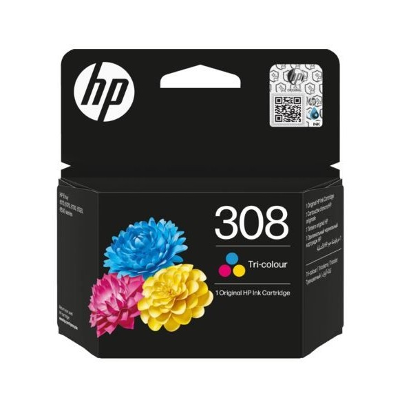 TINTEIRO HP 308 TRICOLOR ORIGINAL
