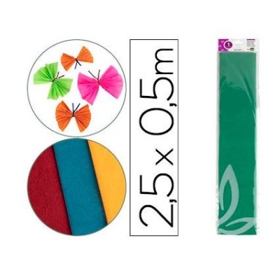 PAPEL CREPE 0,50x2,5MT VERDE CLASSICO