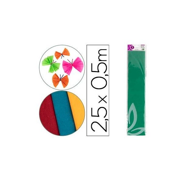 PAPEL CREPE 0,50x2,5MT VERDE CLASSICO