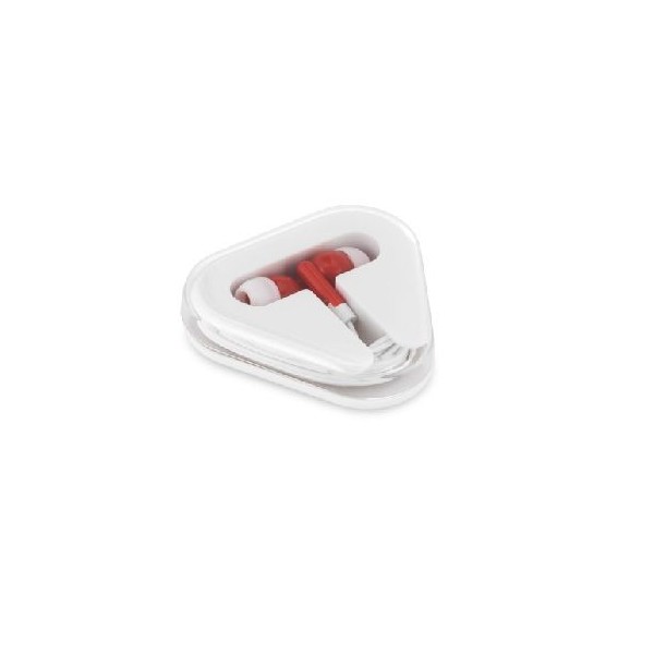 "BD" AURICULARES C/ CABO DE 1.25MT VERMELHO