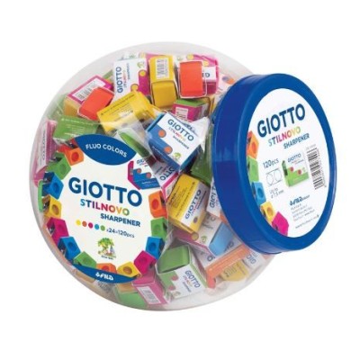 AFIA /APARA LAPIS PLASTICO RETANGULAR GIOTTO STILNOVO CORES SORTIDAS FLUORESCENTES