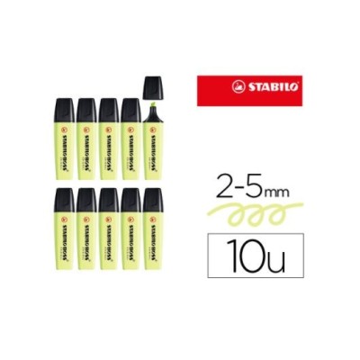 MARCADOR FLUORESCENTE STABILO BOSS 70/133 PASTEL LIMA