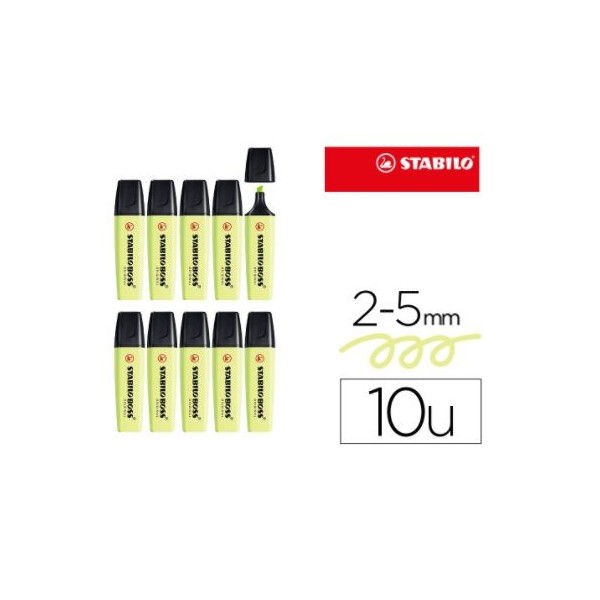 MARCADOR FLUORESCENTE STABILO BOSS 70/133 PASTEL LIMA