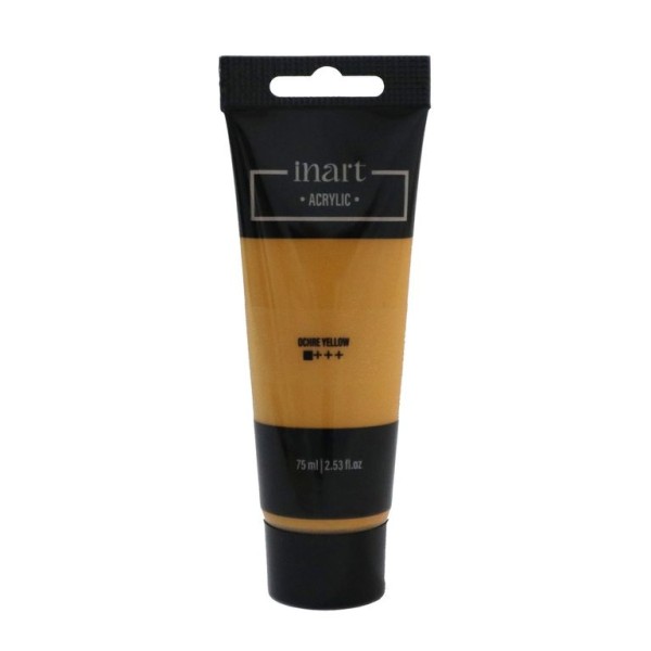 BISNAGA TINTA ACRILICA INART 75ML AMARELO OCRE