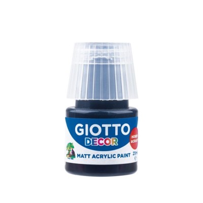 FRASCO TINTA ACRILICA GIOTTO DECOR 25ML PRETO