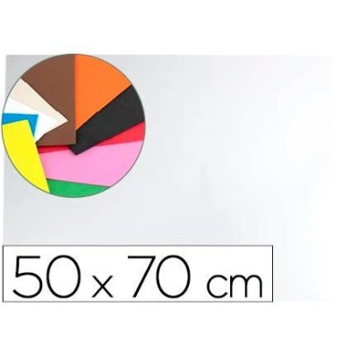 PLACA GOMA EVA 50x70CM BRANCO