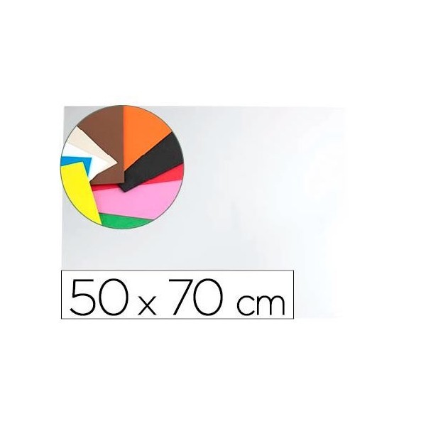 PLACA GOMA EVA 50x70CM BRANCO