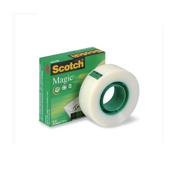 ROLO FITA COLA SCOTCH "810" 19MMx33MT MAGIC INVISIVEL