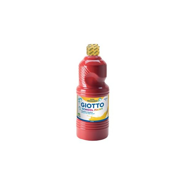 GUACHE LIQUIDO GIOTTO ESCOLAR (LAVAVEL) 1LT VERMELHO