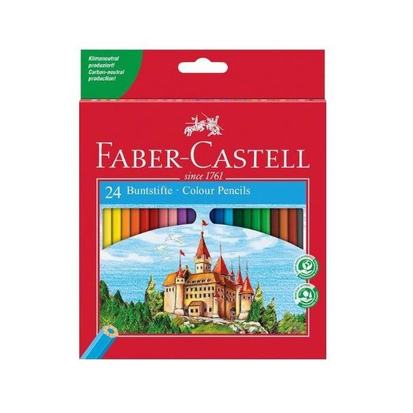 LAPIS DE CORES FABER-CASTELL HEXAGONAL (24 CORES)