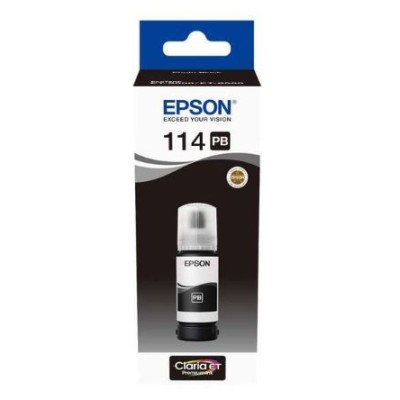 TINTEIRO EPSON ECOTANK Nº114 PRETO FOTO 70ML ORIGINAL