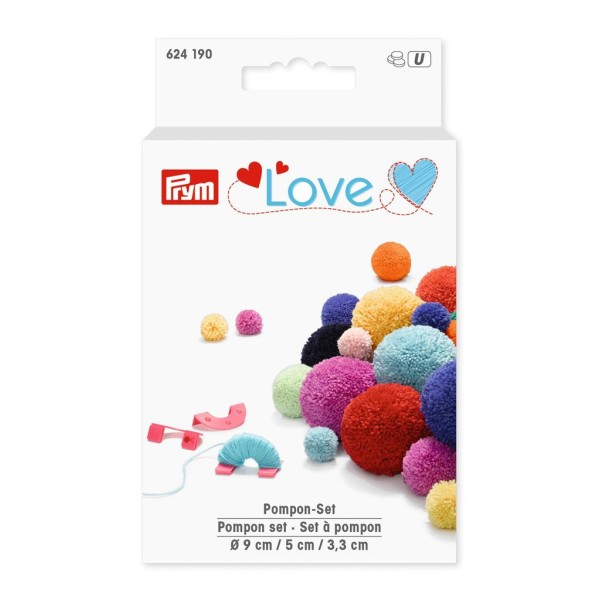 CONJUNTO PARA FAZER POMPONS PRYM C/ 3 TAMANHOS 