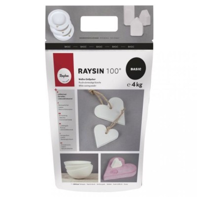 PO CERAMICO (GESSO EM PO) RAYHER RAYSIN 100 4KG BRANCO