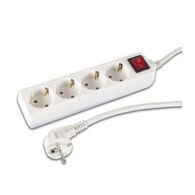 BLOCO 4 TOMADAS C/ INTERRUPTOR C/ CABO 1.5MT