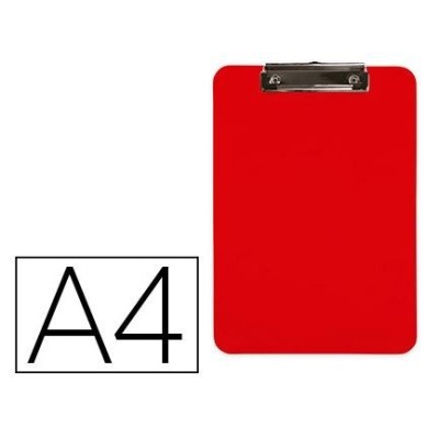 CLIP BOARD (PRANCHETA) PLASTICO A4 VERMELHO