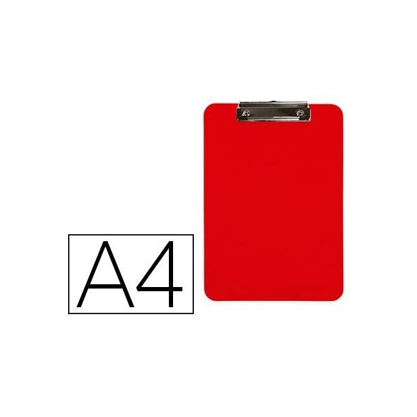 CLIP BOARD (PRANCHETA) PLASTICO A4 VERMELHO