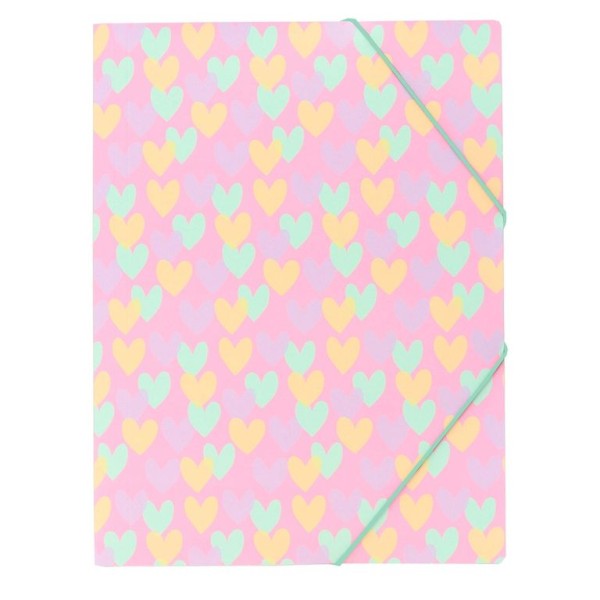 PASTA C/ ELASTICOS C/ ABAS ANCOR A4+ B´LOG HEARTS 